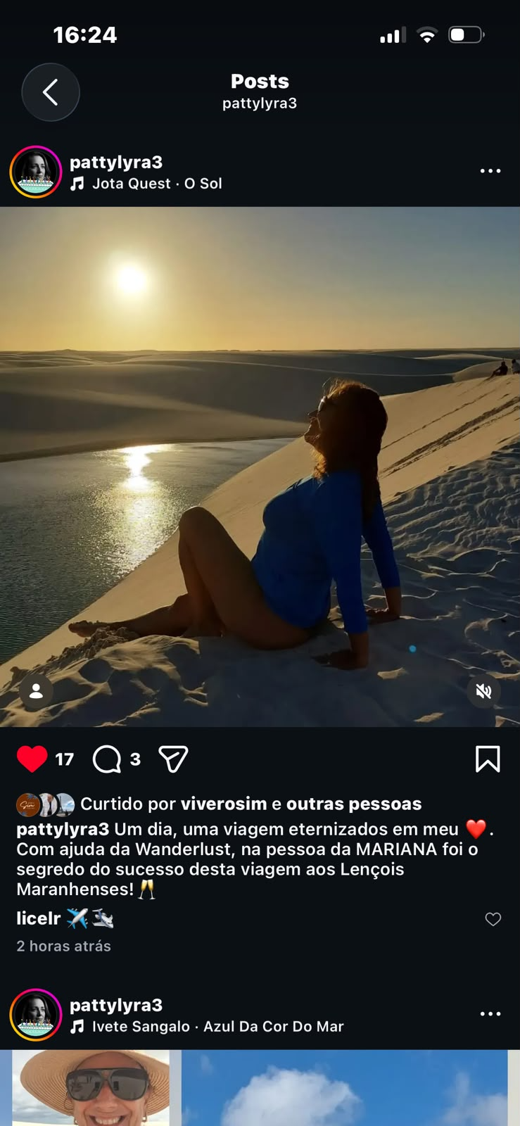 Patrícia Lyra nos Lençóis Maranhenses