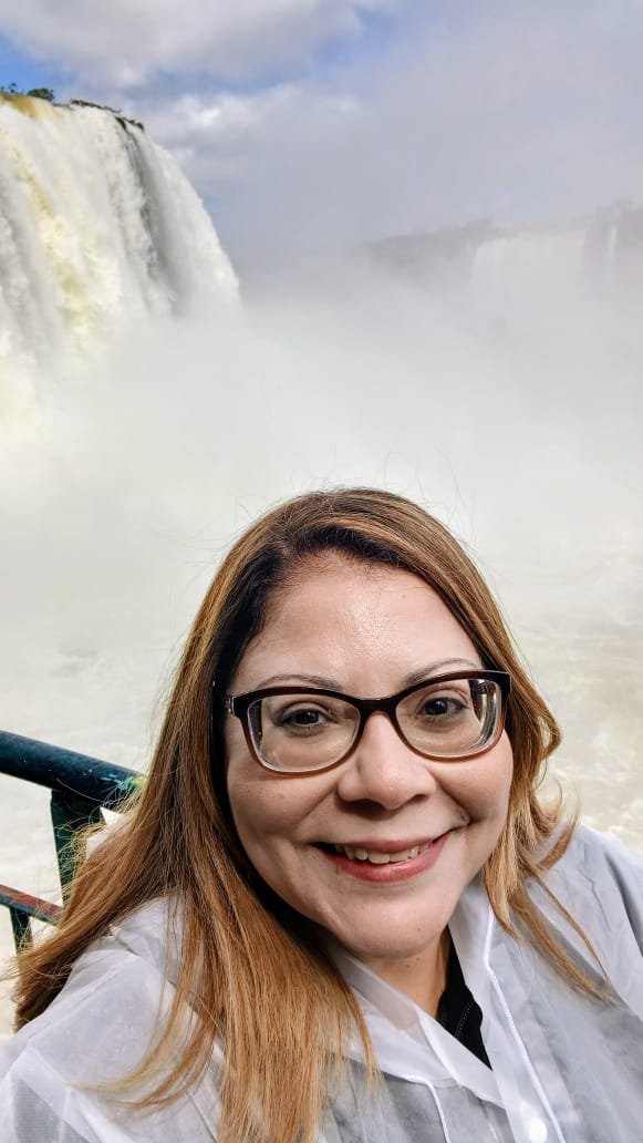 Luciane Senna nas Cataratas do Iguaçu