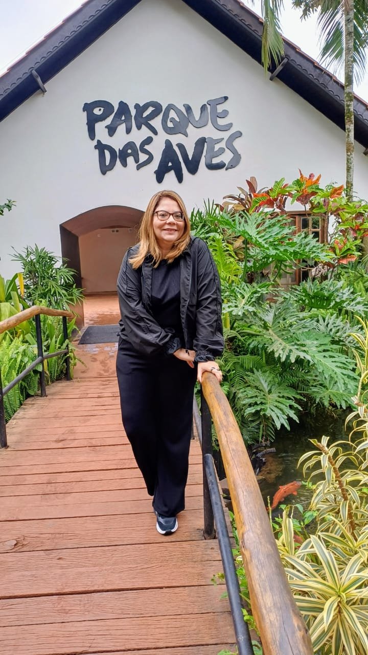Luciane Senna no Parque das Aves